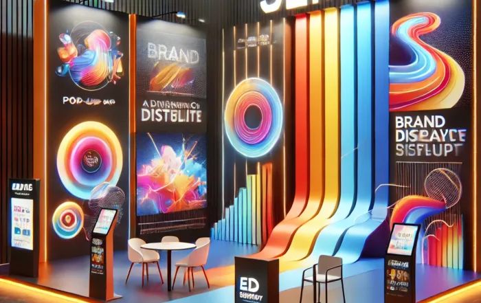Dall·e 2025 03 14 12.48.28 A High Quality Digital Illustration Of An Eye Catching Advertising Display Setup. The Image Should Feature Modern And Color